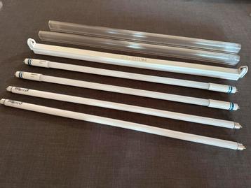 TL-armatuur 14W + 2x TL5 + 2x LED T5 + diffusers beschikbaar voor biedingen