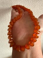 M208/ Bijzondere Vintage AMBER ketting, Sieraden, Tassen en Uiterlijk, Kettingen, Overige materialen, Gebruikt, Verzenden, Oranje