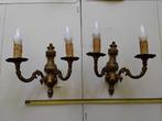 bronzen wandlampen, schansen, wandkandelaar, Antiek en Kunst, Ophalen, Koper of Brons
