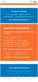 Specialistische vloer coating voor uw garage, Ophalen of Verzenden, Nieuw, Grijs