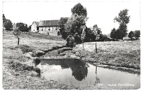 964417	Epen	Limburg	1964 Hoeve Vernelsberg	Gelopen met postz, Verzamelen, Ansichtkaarten | Nederland, Gelopen, Limburg, 1960 tot 1980