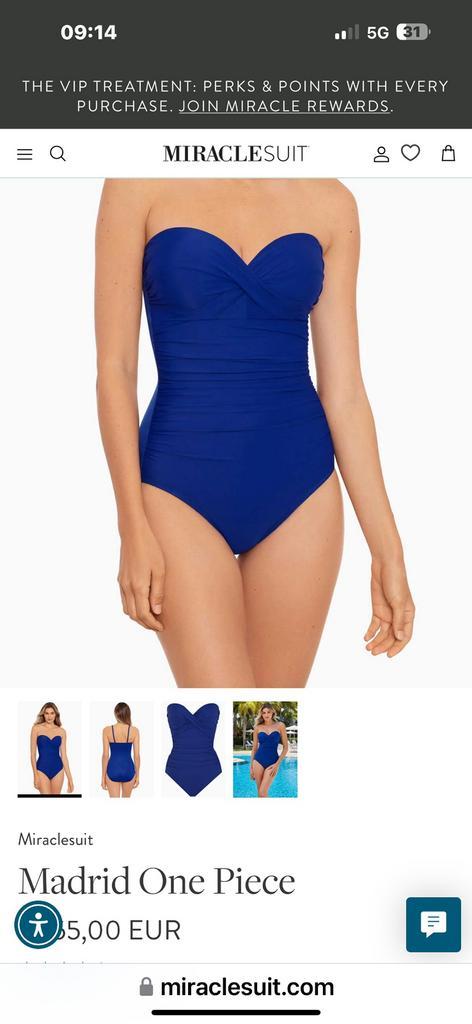 Miracle suite u, Kleding | Dames, Badmode en Zwemkleding, Zo goed als nieuw, Badpak, Blauw, Ophalen of Verzenden