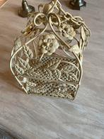 Leuk smeedijzeren vogel sier kooitje, Antiek en Kunst, Ophalen of Verzenden