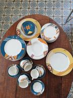 8 pers. Prachtig servies vintage/design Mosa Ninni Ferrucci, Ophalen, Zo goed als nieuw, Bord(en), Overige stijlen