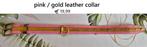 fursuit collar roze/goud, Verzenden, Zo goed als nieuw, Overige typen