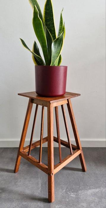 Plantentafel, hout, vintage, jaren 30 stijl.  beschikbaar voor biedingen