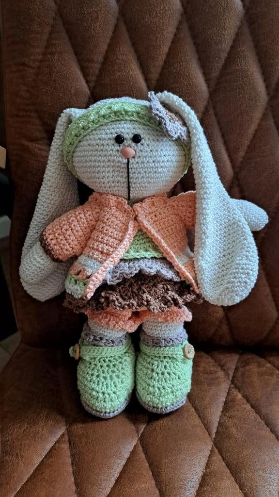 Handgemaakte Knuffels. ( 2 ST ), Kinderen en Baby's, Speelgoed | Knuffels en Pluche, Ophalen of Verzenden, Nieuw, Overige typen