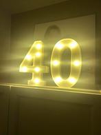 Verlichtte ‘40’ LED, Ophalen of Verzenden, Nieuw