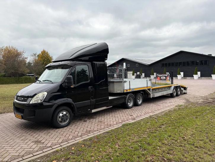 Iveco Daily 50 c17 jeep-as - semi kuip met knikvloer (7510 k, Auto's, Bestelauto's, Bedrijf, Airconditioning, Cruise Control, Elektrische ramen
