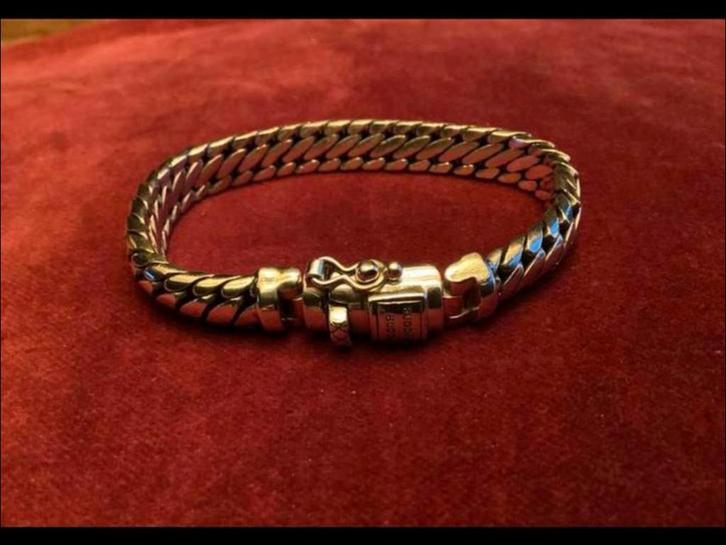 Buddha to buddha armband “ Ben XS” zo goed als nieuw, Sieraden, Tassen en Uiterlijk, Armbanden, Zo goed als nieuw, Zilver, Ophalen of Verzenden