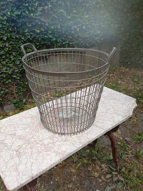 Aardappelmand-draadmand  vintage, Huis en Inrichting, Woonaccessoires | Schalen en Manden, Zo goed als nieuw, Mand, Rond, Overige materialen