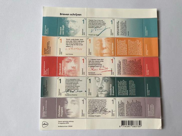 Postzegels Brieven Schrijven - Nederland 2015, Postzegels en Munten, Postzegels | Nederland, Postfris, Na 1940, Ophalen of Verzenden
