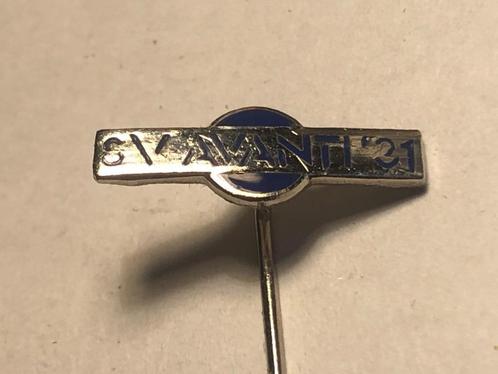 Emaille/Metalen S.V. AVANTI '31 Voetbalclub Speld (Blauw)., Verzamelen, Speldjes, Pins en Buttons, Zo goed als nieuw, Speldje of Pin