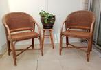 Rotanstoelen, Huis en Inrichting, Stoelen, Ophalen, Gebruikt, Twee, Bruin