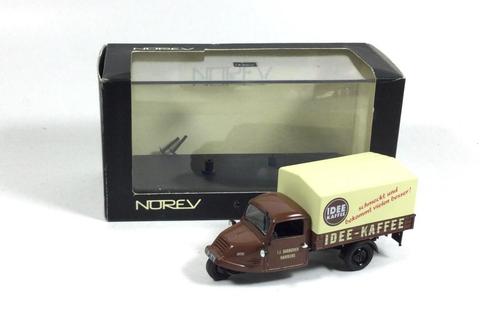Norev 1:43 Goliath GD750 3-wieler bestelwagen Idee -Kaffee, Hobby en Vrije tijd, Modelauto's | 1:43, Nieuw, Auto, Norev, Ophalen of Verzenden