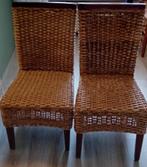 Rieten stoelen gratis, Huis en Inrichting, Stoelen, Ophalen, Gebruikt, Bruin, Riet of Rotan