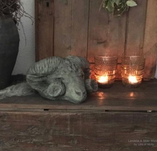 Grote betonnen ramskop, Huis en Inrichting, Woonaccessoires | Overige, Ophalen of Verzenden