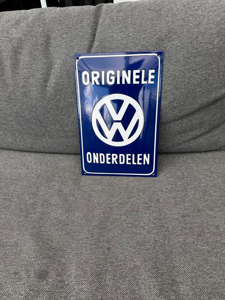 Origineel VW Emaille Bord - Onderdelen Signaalplaat Oldtimer, Antiek en Kunst, Antiek | Emaille, Ophalen of Verzenden