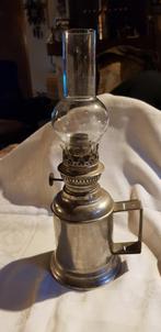 antieke olielamp 33 cm hoog ,grote pigeon lamp, Antiek en Kunst, Verzenden