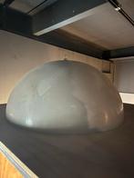 Hanglamp Polyester halve bol - 75cm - Grijs/Wit, Ophalen, Zo goed als nieuw, Kunststof, 75 cm of meer