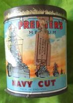 tabaks blik merk Navy Cut premier's medium, Verzamelen, Ophalen of Verzenden, Gebruikt, Tabaksdoos of Verpakking