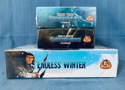 Endless Winter basis incl 2 uitbreidingen - Bordspel | Nieuw, Hobby en Vrije tijd, Gezelschapsspellen | Bordspellen, Nieuw, Een of twee spelers