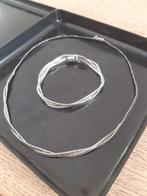Zilveren ketting en armband, Ophalen of Verzenden, Gebruikt, Zilver, Zilver