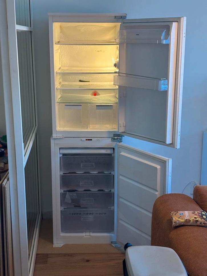 IKEA Inbouw Koelkast (86.5cm) & Vriezer (86.5cm), Witgoed en Apparatuur, Koelkasten en IJskasten, Gebruikt, Met aparte vriezer