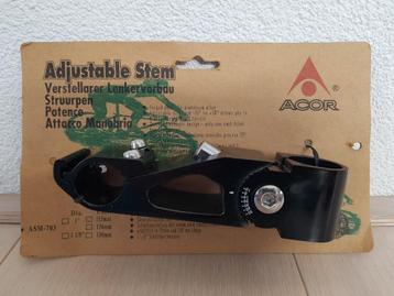 Stuurpen Acor verstelbaar 115mm matzwart aluminium  beschikbaar voor biedingen