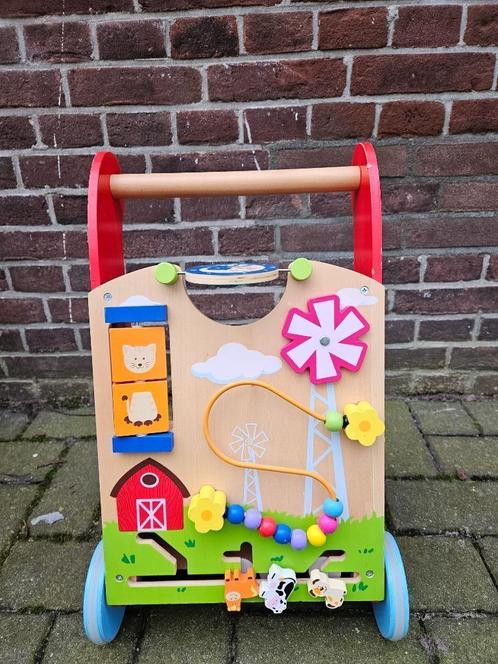 Viga houten loopkar, Kinderen en Baby's, Speelgoed | Houten speelgoed, Gebruikt, Duw- of Trekspeelgoed, Ophalen