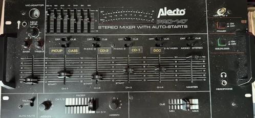 Alecto PRO 147 Stereo Mixer met Auto Start, Muziek en Instrumenten, Mengpanelen, Gebruikt, Minder dan 5 kanalen, Microfooningang