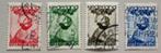 Nederland 1934 NVPH 279-282 gest, Postzegels en Munten, Postzegels | Nederland, Ophalen of Verzenden, T/m 1940, Gestempeld