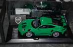 PORSCHE 911 GT3 RS green / silver wheels 2023 Minichamps WRH, Ophalen of Verzenden, Zo goed als nieuw, Auto, MiniChamps