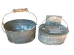 oud authentiek antieke zinken visemmertje/aasemmertje, Overige typen, Info@schipperswinkel.nl, Ophalen of Verzenden, Aasemmer