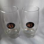 CUARENTA Y TRES LICOR 43 glazen, 14,5 cm hoog, 2 stuks, Verzamelen, Ophalen of Verzenden, Zo goed als nieuw, Borrel- of Shotglas