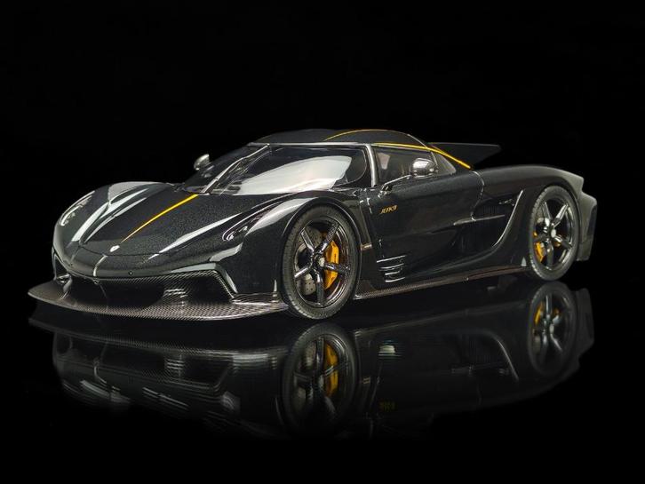 Koenigsegg Jesko Absolute 7357 Antraciet 1:18 FrontiArt Pr, Hobby en Vrije tijd, Modelauto's | 1:18, Nieuw, Auto, Overige merken
