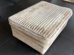 Riante poef, taupe, bxdxh 100x70x46, Huis en Inrichting, Ophalen, Gebruikt, Rechthoekig, Stof