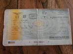 ⚽ Ticket Uefa-cup Lazio Roma - Auxerre 1997-1998 ⚽, Ophalen of Verzenden, Zo goed als nieuw, Buitenlandse clubs, Overige typen