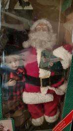 BEWEEGBARE KERSTMAN MET MEISJE OP STROOM, Diversen, Ophalen of Verzenden