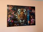 Glasschilderij tijger, Ophalen, 125 cm of meer, Schilderij, 75 cm of meer