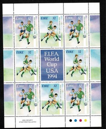 Ierland Voetbal WK USA 1994 Carnet met blok ︎︎  ❇︎❇︎ +  FDC beschikbaar voor biedingen