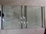 Glazen salontafel 3 delig, Gebruikt, Rond, Minder dan 50 cm, 50 tot 100 cm