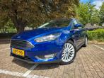 Ford Focus 1.0 Ecoboost 125pk 2015 Blauw Titanium Edition, Auto's, 65 €/maand, Blauw, Origineel Nederlands, Handgeschakeld