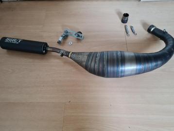 Uitlaat Stage6 R/T AM6 zwart/Blauw 86cc-100cc  beschikbaar voor biedingen