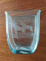 Lichtblauw, Zweeds Vaasje met Elanden van Tante Brocante, Ophalen of Verzenden