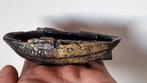 Bronzen beeld boot roeiboot reddingboot gesigneerd, Antiek en Kunst, Ophalen of Verzenden