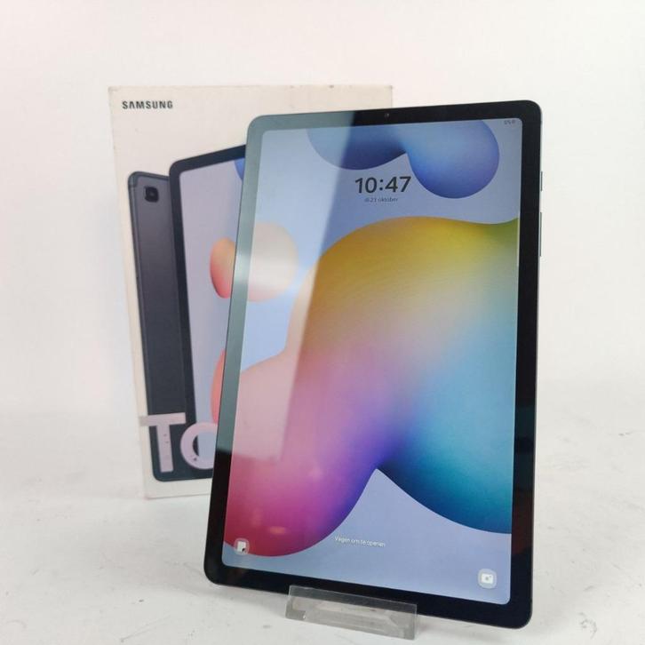 Samsung Galaxy Tab S6 lite 64GB || Android 14 + doos, Computers en Software, Tablet-hoezen, Zo goed als nieuw, Bescherming voor- en achterkant