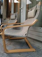 Leunstoel 2x modern grijs ikea, Huis en Inrichting, Stoelen, Ophalen, Gebruikt, Twee, Hout