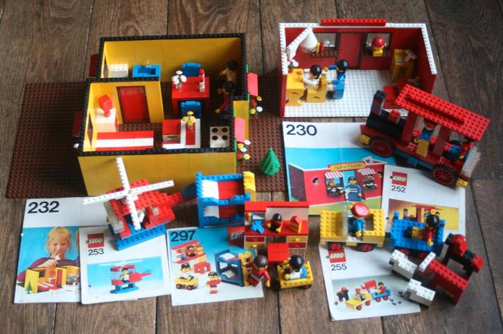 Lego 6 sets compleet (232, 230,...) (jaren 70) (spotprijs), Kinderen en Baby's, Speelgoed | Duplo en Lego, Zo goed als nieuw, Lego