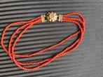 Gouden ketting - bloedkoraal, Ophalen, Gebruikt, Goud, Goud